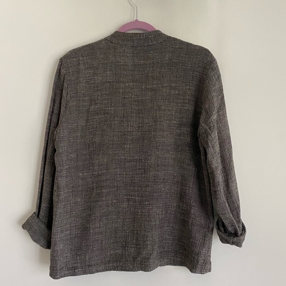 {Eileen Fisher} 🔷 collarless button down - Picture 4 of 4